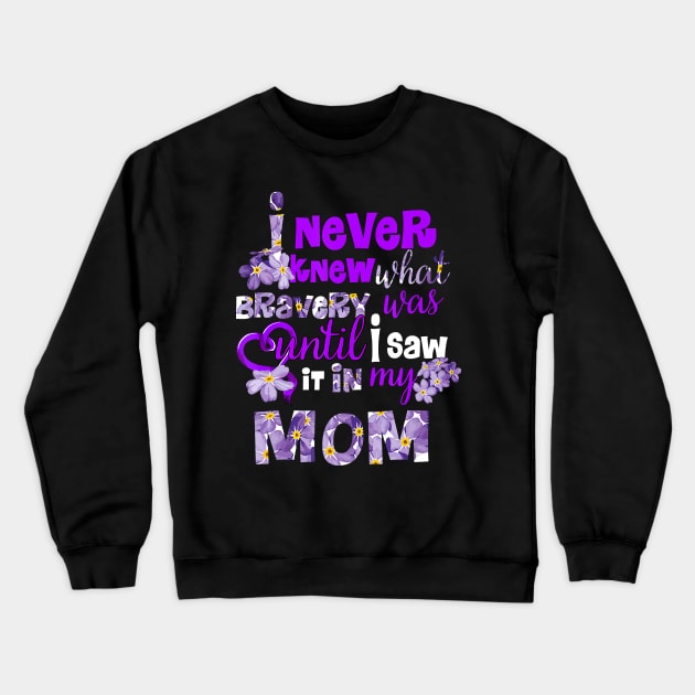 FORGET ME NOT UNTIL I SAW IT IN MY MOM ALZHEIMER AWARENESS Gift Crewneck Sweatshirt by thuylinh8